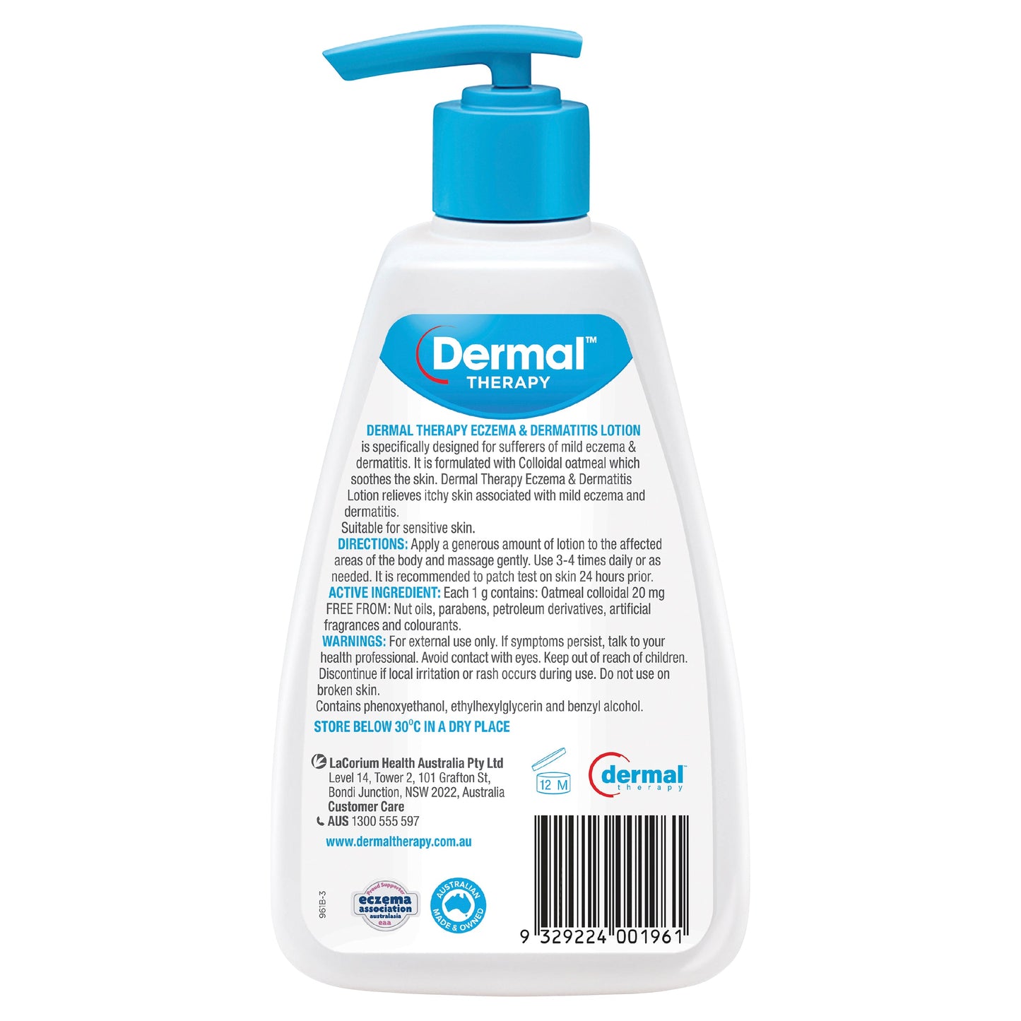DERMAL THERAPY Eczema Moisturising Lotion 250mL