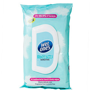 Wet Ones Be Gentle Wipes 40PK