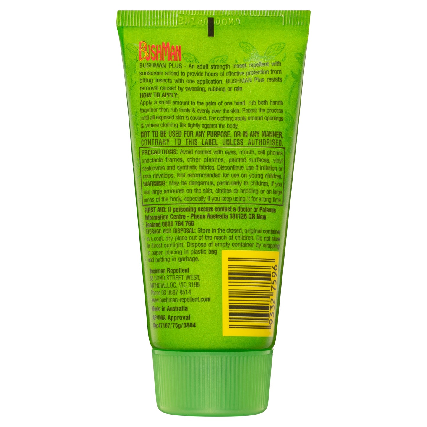 Bushman Plus Repellent With Sunscreen Gel - 75g