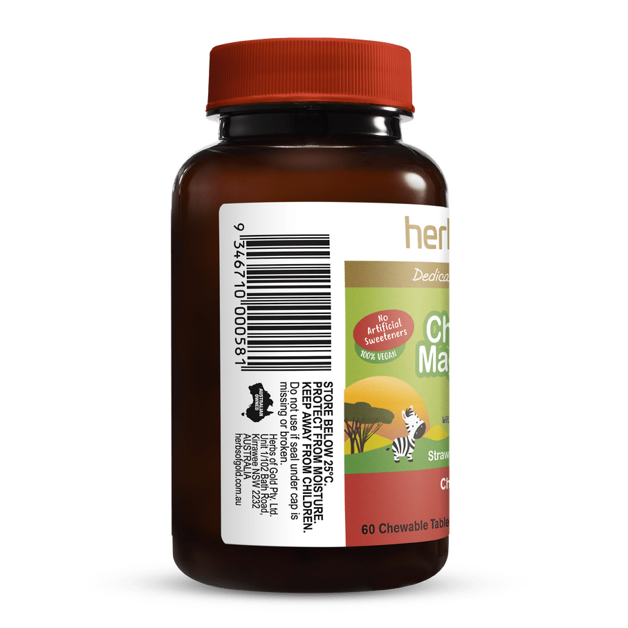 Herbs of Gold Children's Magnesium Care 60t chewable