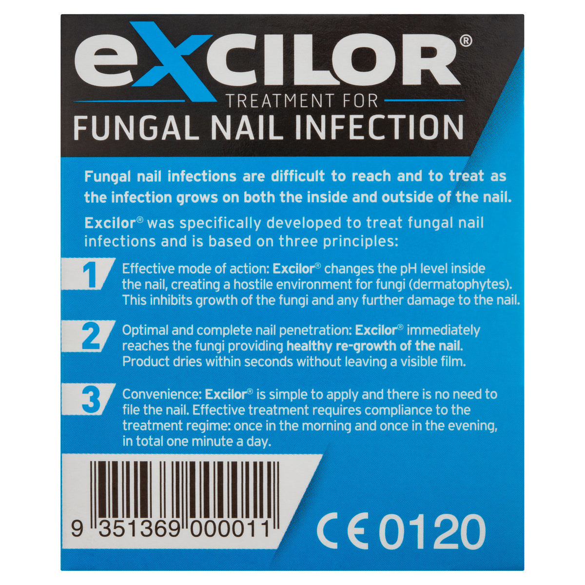 Excilor Nail Fungus Treatment Solution & Brush 3.3ml