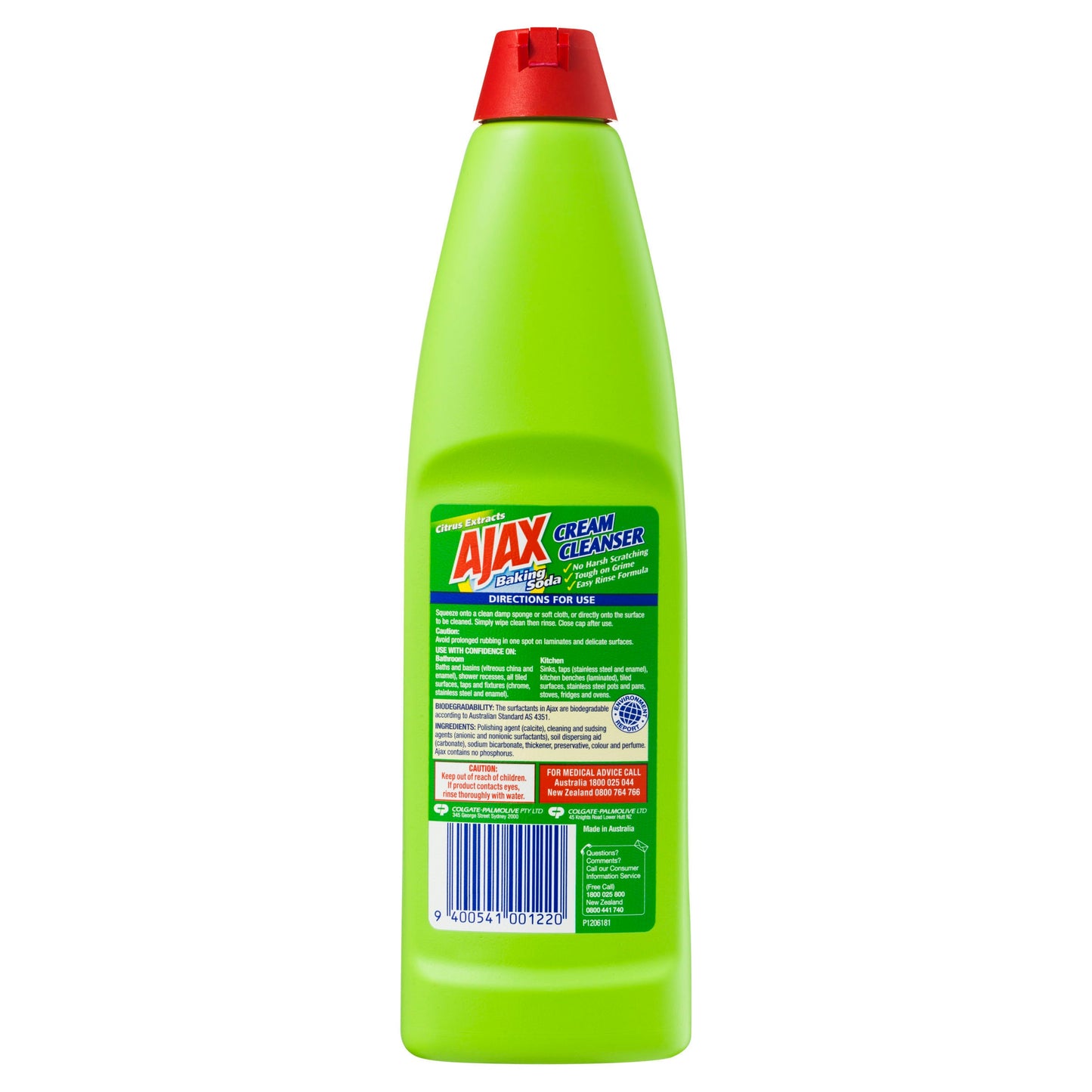 Ajax Cream Cleanser Baking Soda 375ml