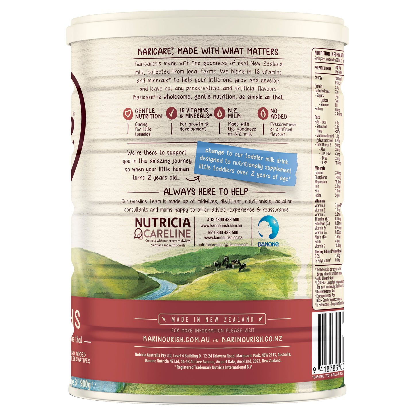 Karicare Plus 3 Toddler Formula (1 Year+) 900g