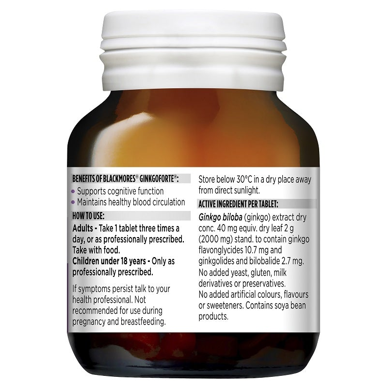 Blackmores Ginkgoforte 80 Tablets