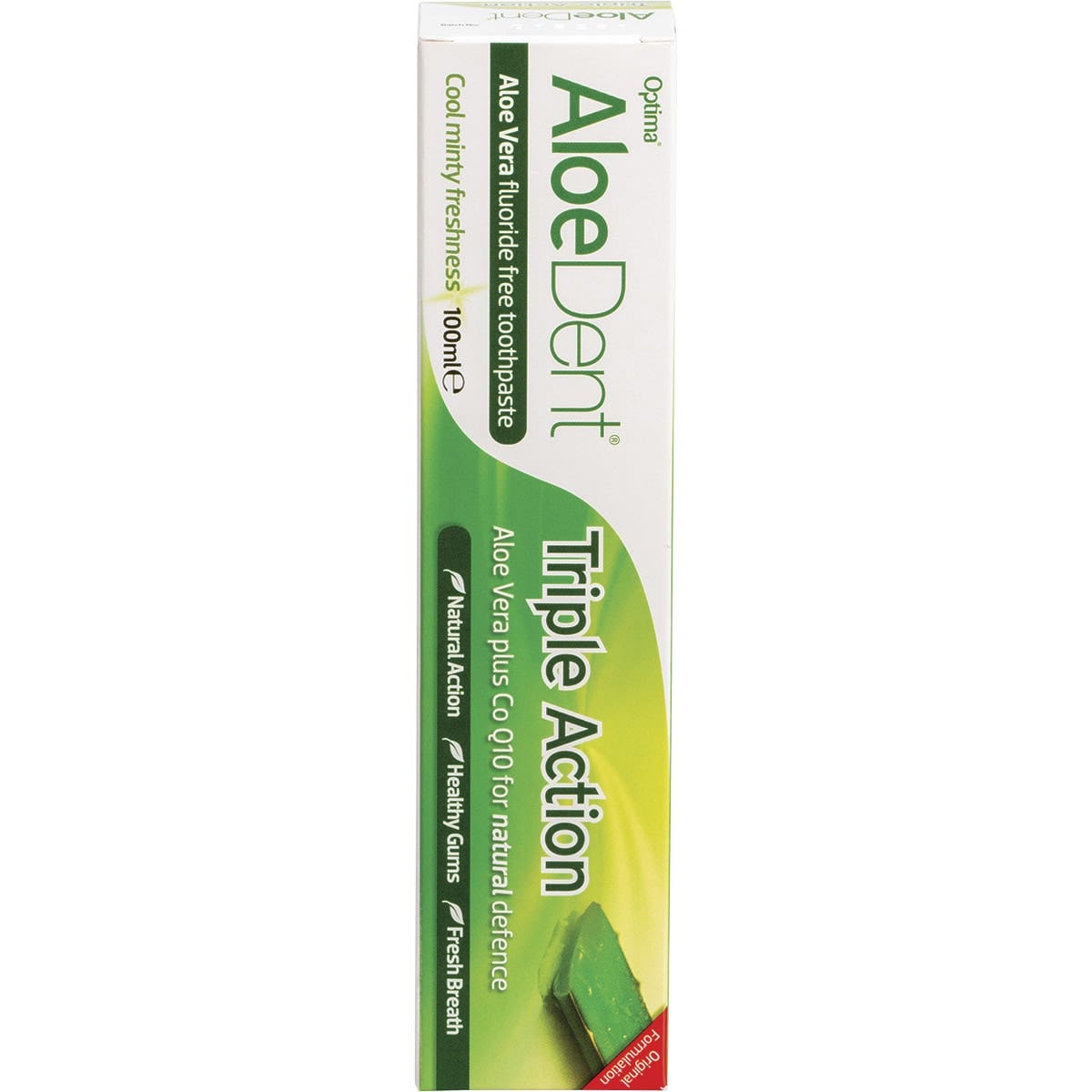 Aloe Dent Toothpaste - Fluoride Free Triple Action 100ml
