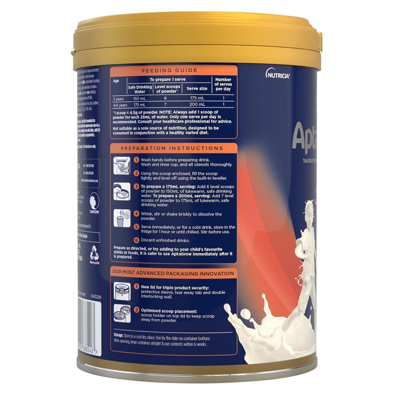 Aptagrow Nutrient-dense Milk Drink From 3+ Years 900g