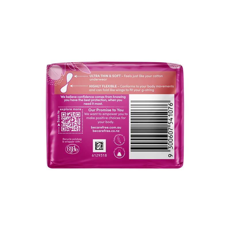 Carefree Barely There Unscented Liners 42 Pack