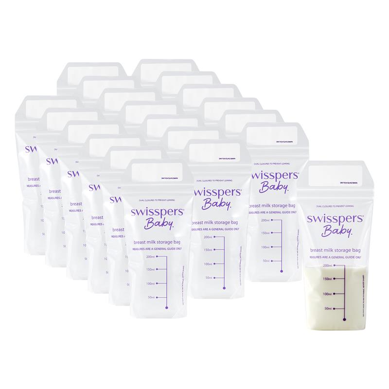Swisspers Breast Milk Storage Bags 20 Pack