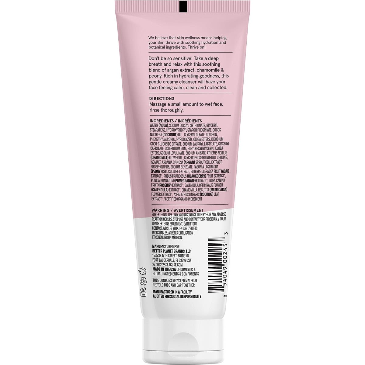 Acure Seriously Soothing Cleansing Cream 118ml