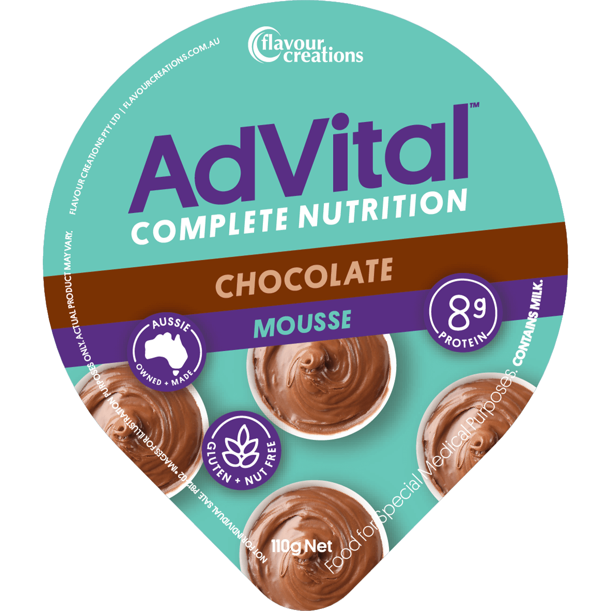 Advital Mousse Chocolate 120g 12PK