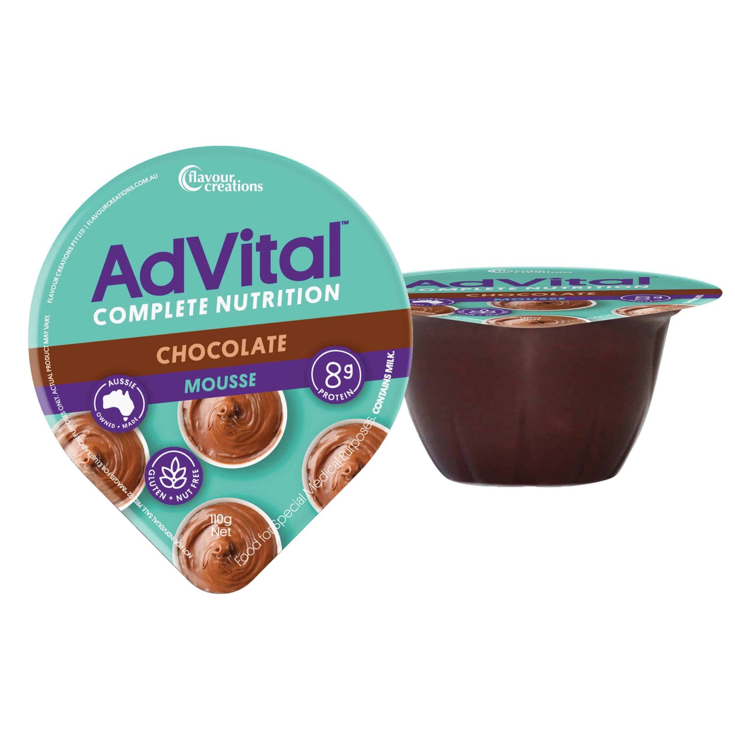 Advital Mousse Chocolate 120g 12PK