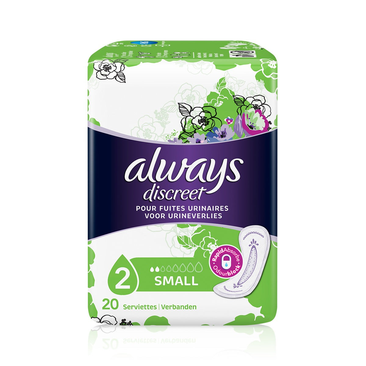 Always Discreet Small 20 Pads
