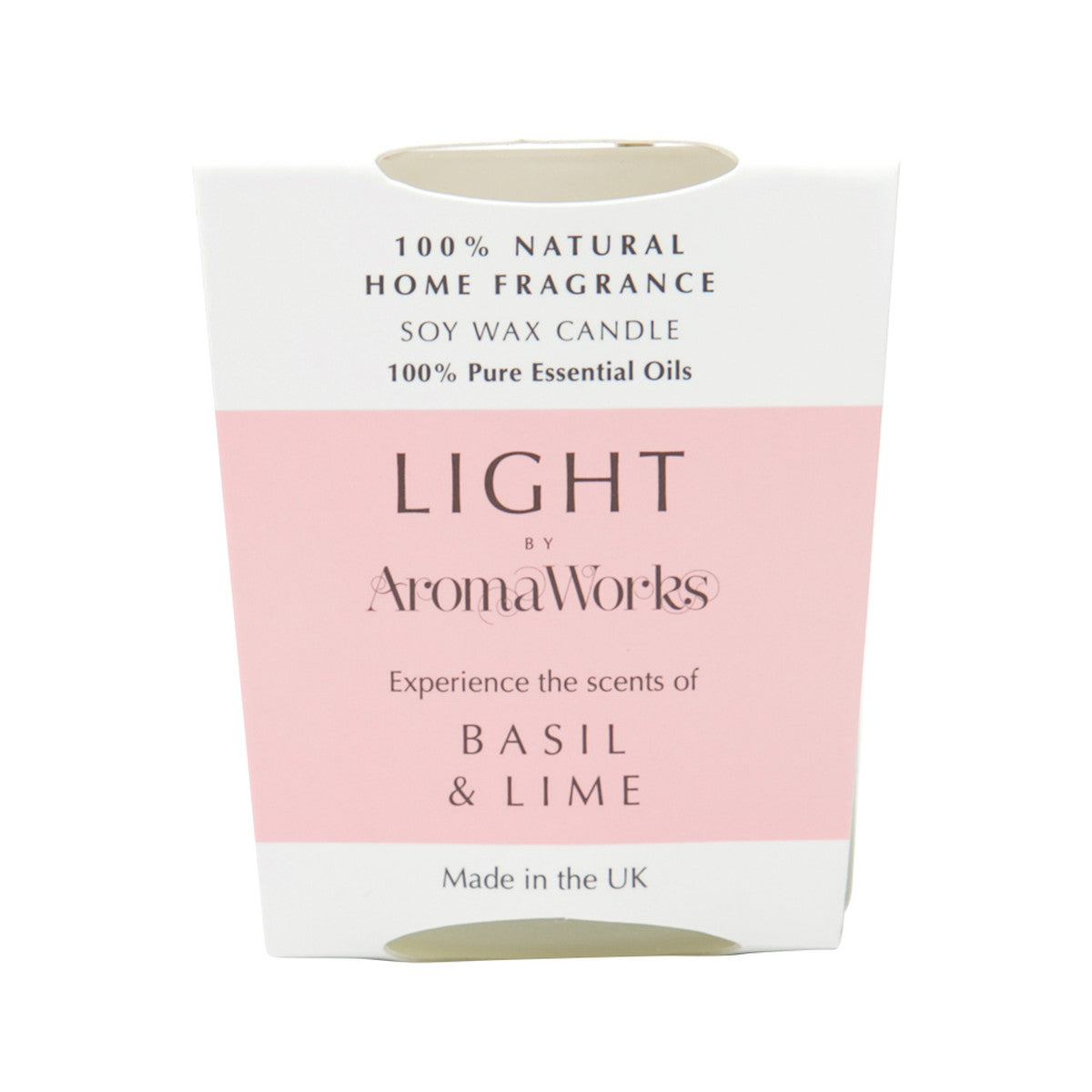 Aromaworks Light Candle Basil & Lime Small 75g