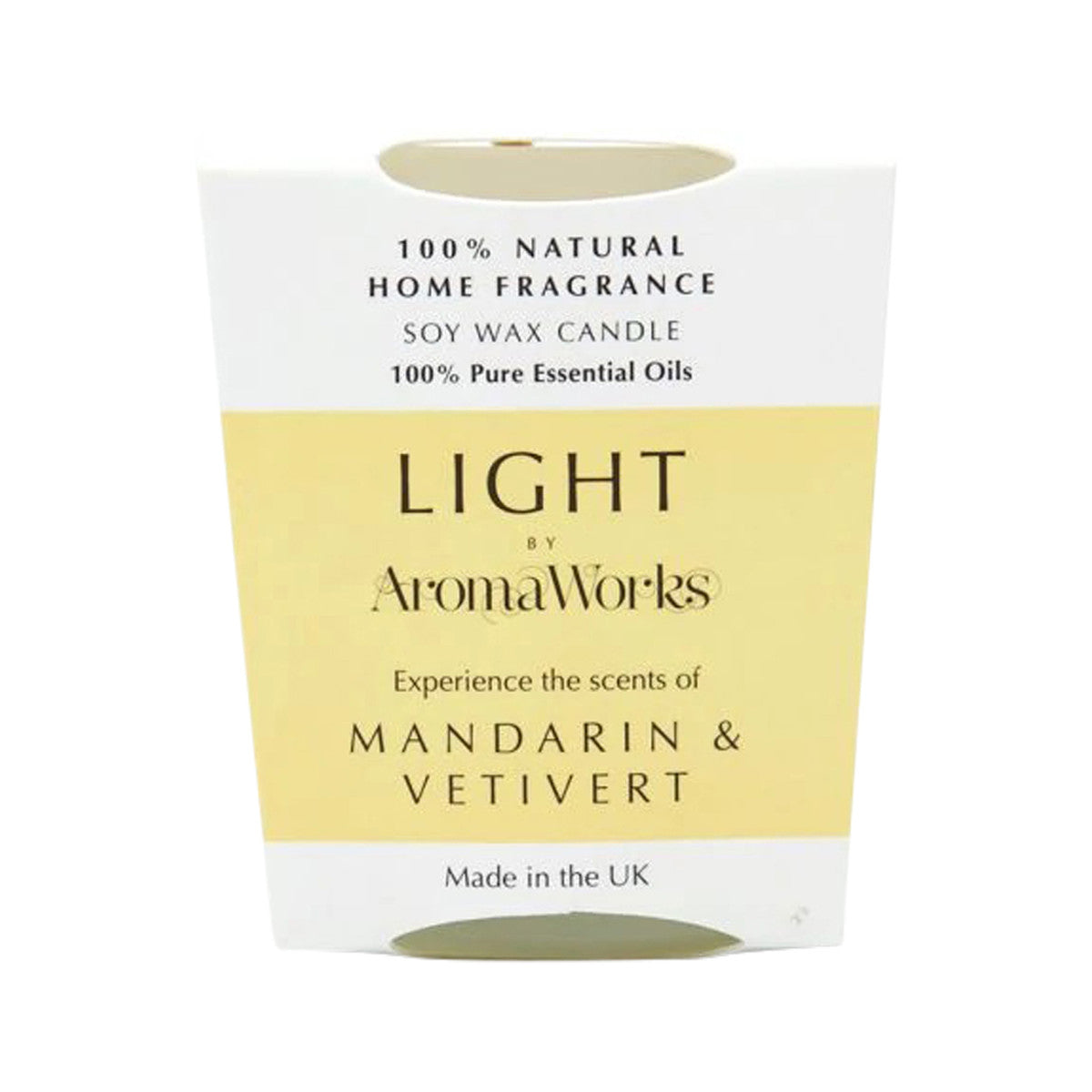 Aromaworks Light Candle Mandarin & Vetivert Small 75g