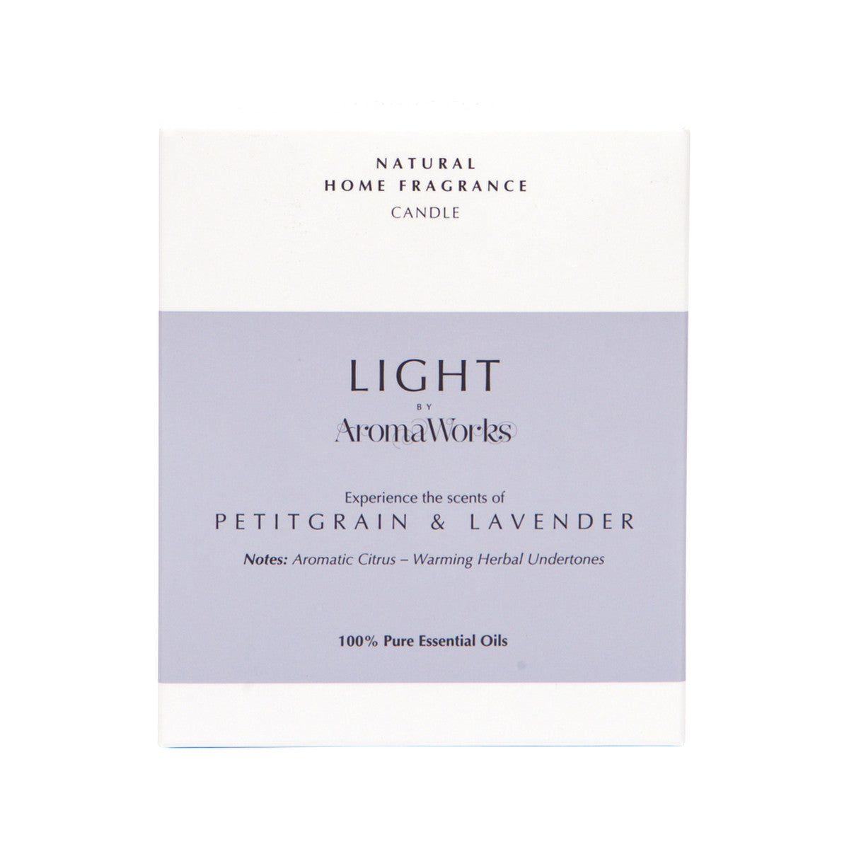 Aromaworks Light Candle Petitgrain & Lavender Medium 220g