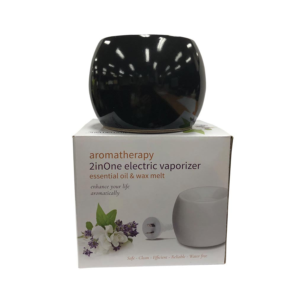 Aromamatic Wax Melt Electric Warmer Black Textured (Suitable for Wax Melts & Essential Oils)