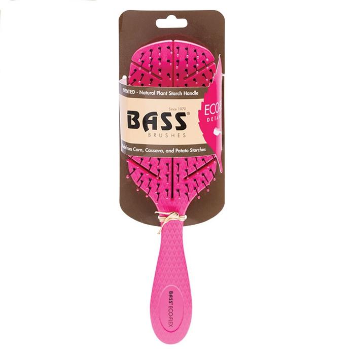 Bass Brushes Bio-flex Detangler Hair Brush Pink 1
