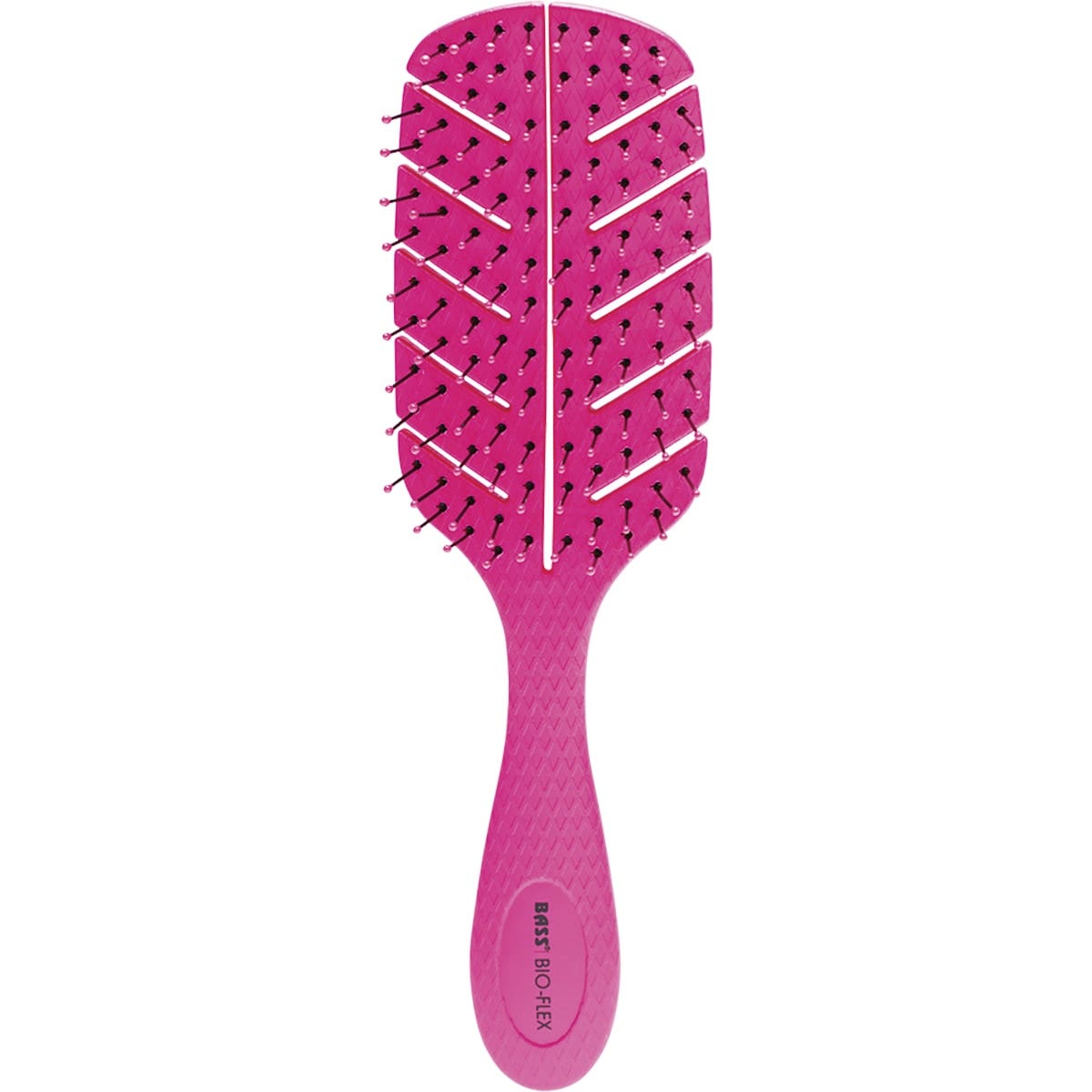 Bass Brushes Bio-flex Detangler Hair Brush Pink 1