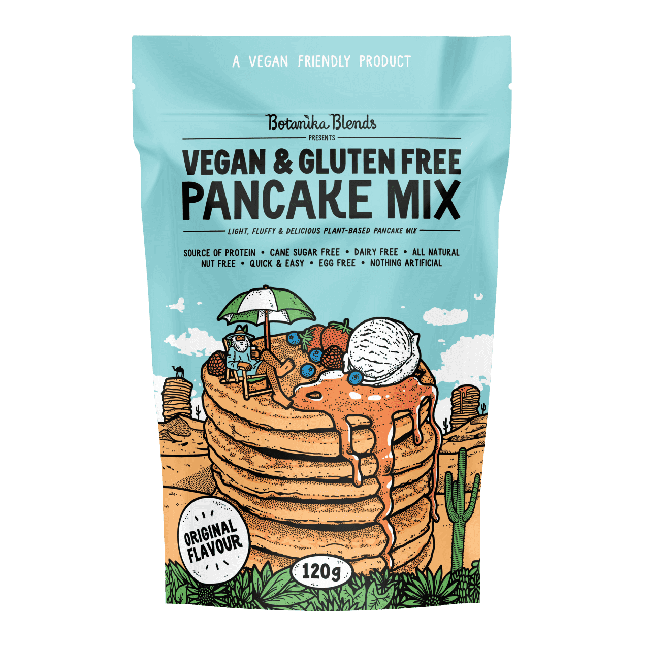 Botanika Blends Vegan & Gluten Free Pancake Mix Original 120g