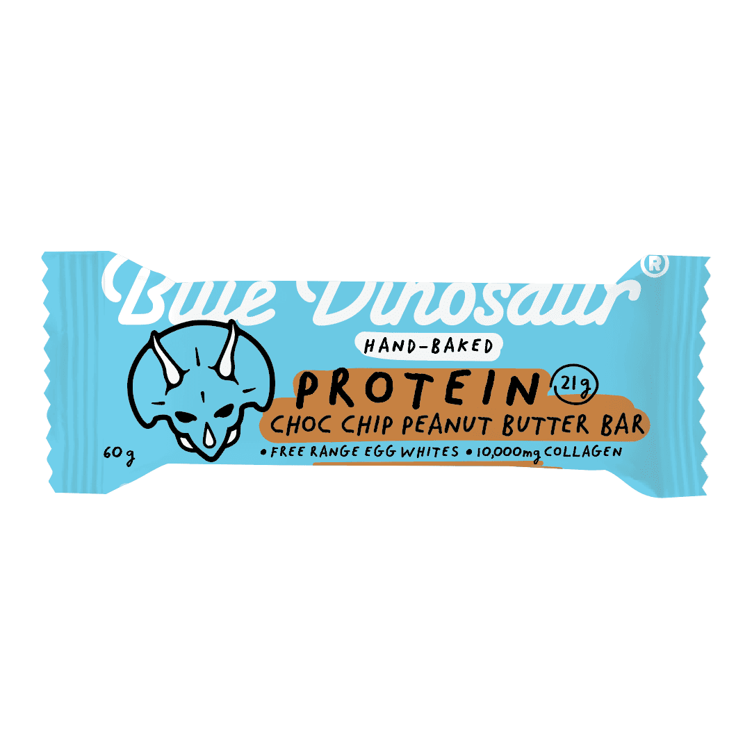 Blue Dinosaur Protein Bar Choc Chip P.butter 60g (Pack of 12)