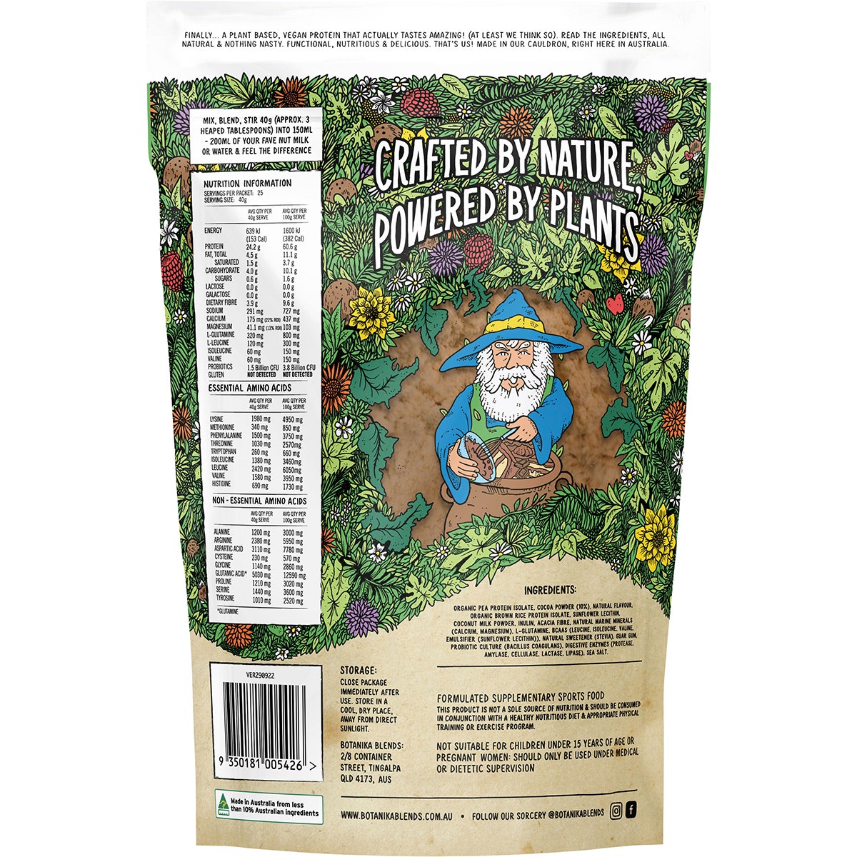 Botanika Blends Plant Protein Chocolate Cake Batter 1kg