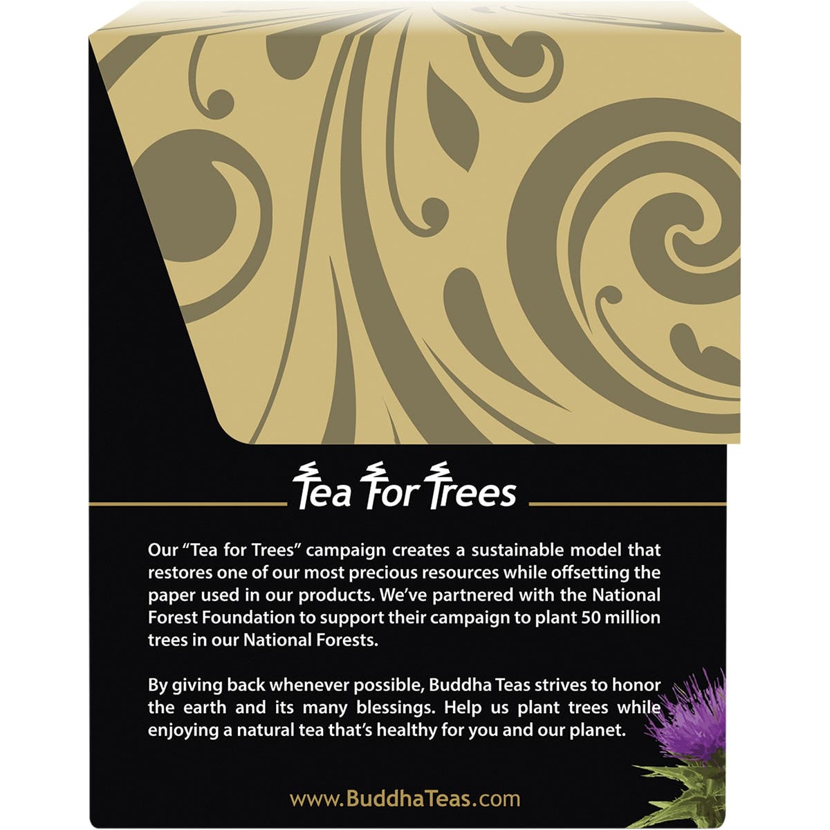 Buddha Teas Organic Herbal Tea Bags Milk Thistle Tea 18