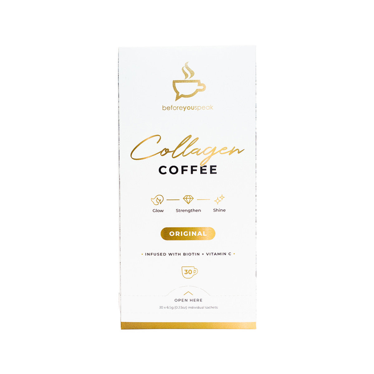 Before You Speak Collagen Coffee Original 6.5g X 30 Pack