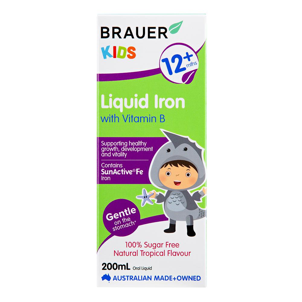 Brauer Kids Liquid Iron With Vitamin B 200ml