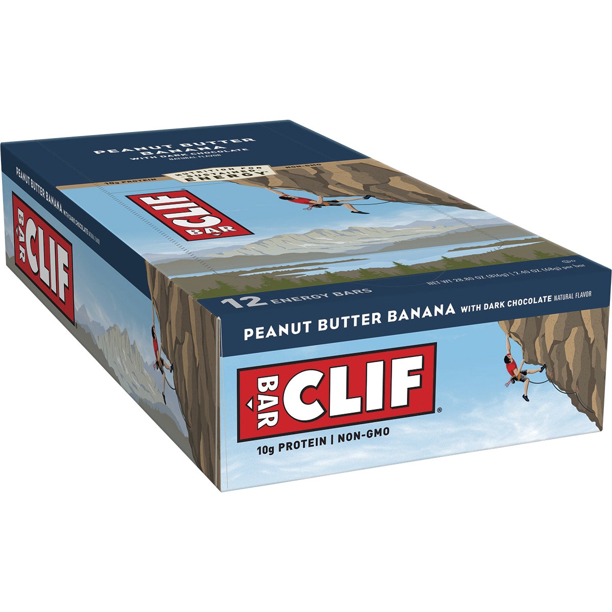 CLIF Energy Bar Peanut Butter Banana with Dark Chocolate 68g 12PK