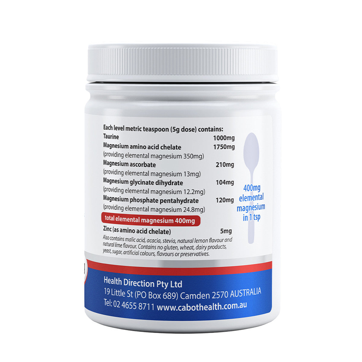 Cabot Health Hd Magnesium Ultra Potent 200g