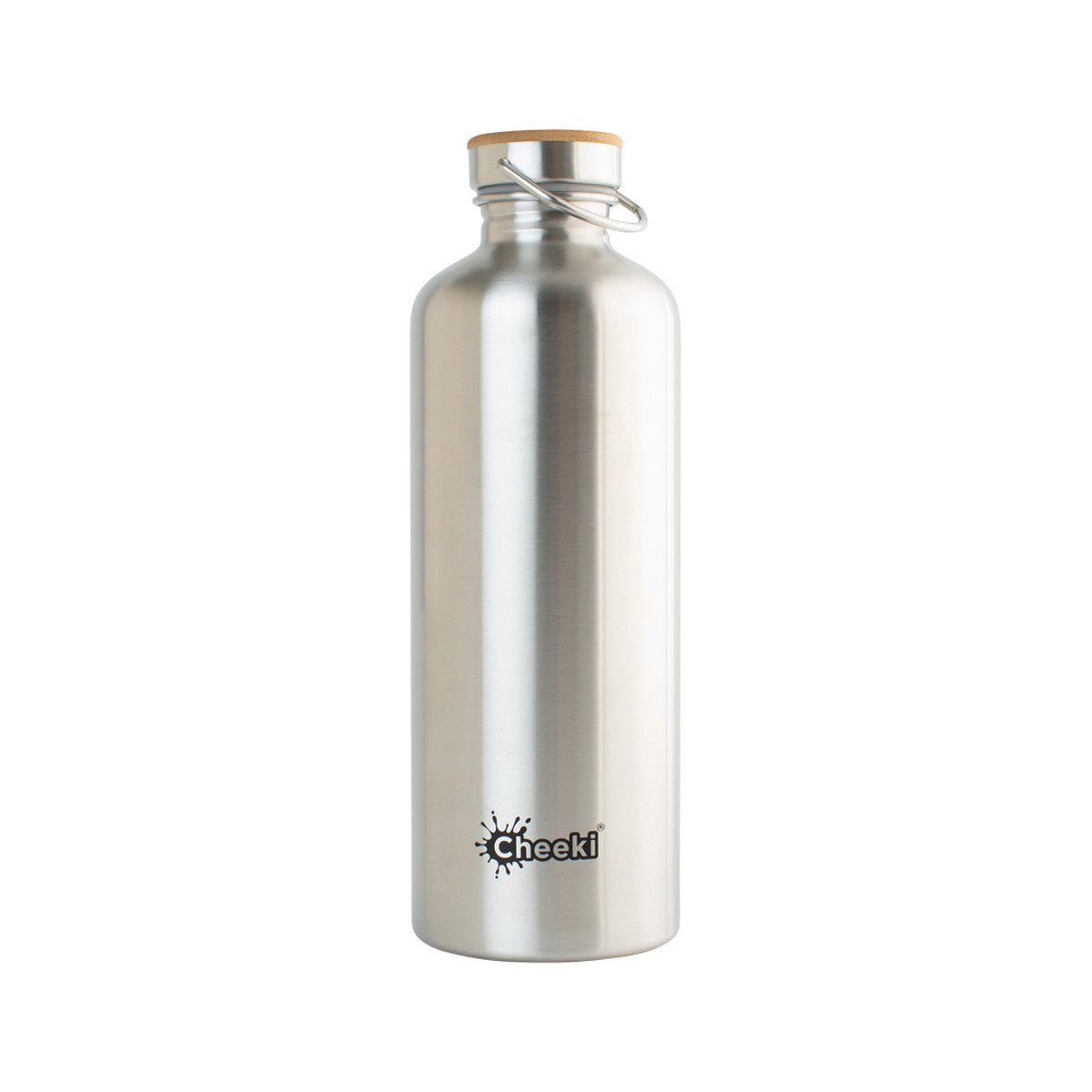 Cheeki Stainless Steel Bottle Silver 'Thirsty Max' 1.6 Litres