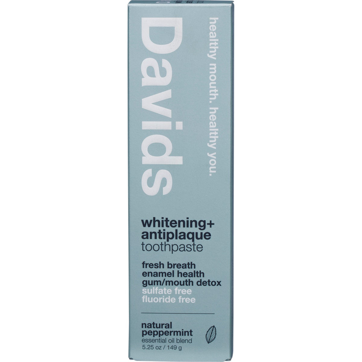 Davids Toothpaste Whitening + Antiplaque Peppermint 149g
