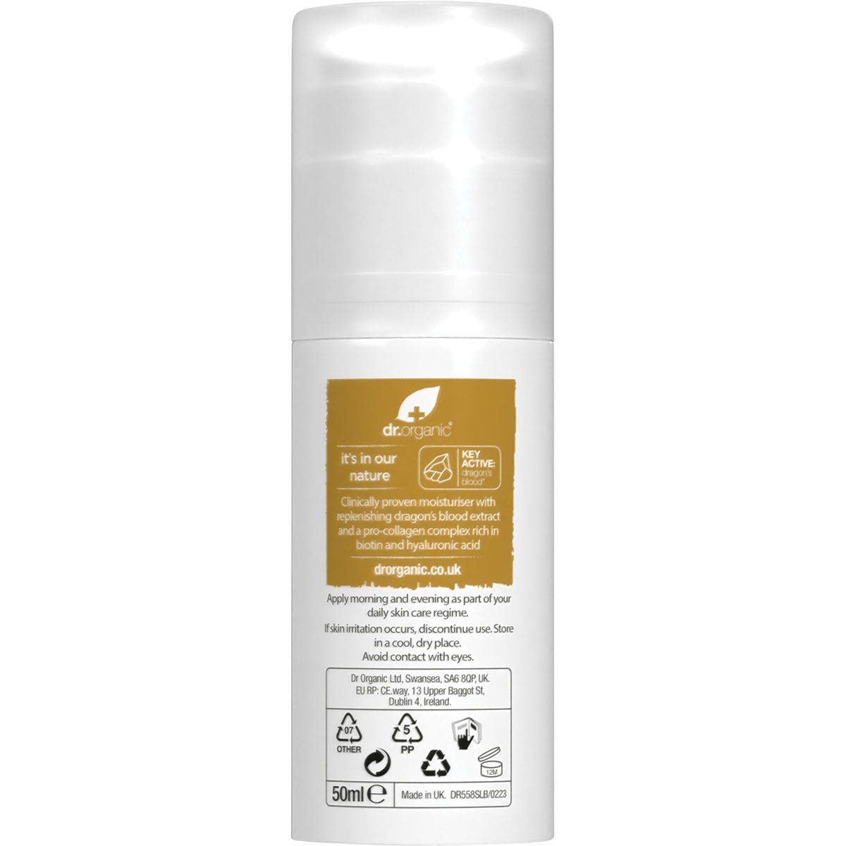 DR ORGANIC Pro Collagen Plus+ Anti Aging Moisturiser With Dragons Blood 50ml