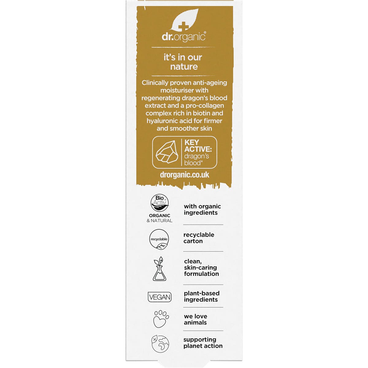 DR ORGANIC Pro Collagen Plus+ Anti Aging Moisturiser With Dragons Blood 50ml