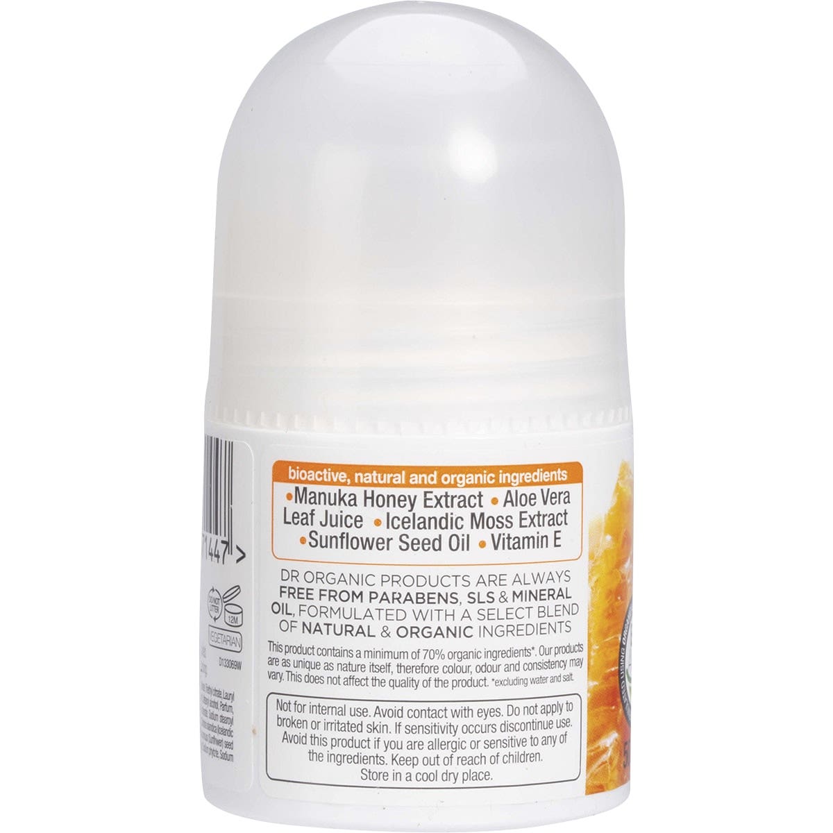 DR ORGANIC Roll-on Deodorant Organic Manuka Honey 50ml