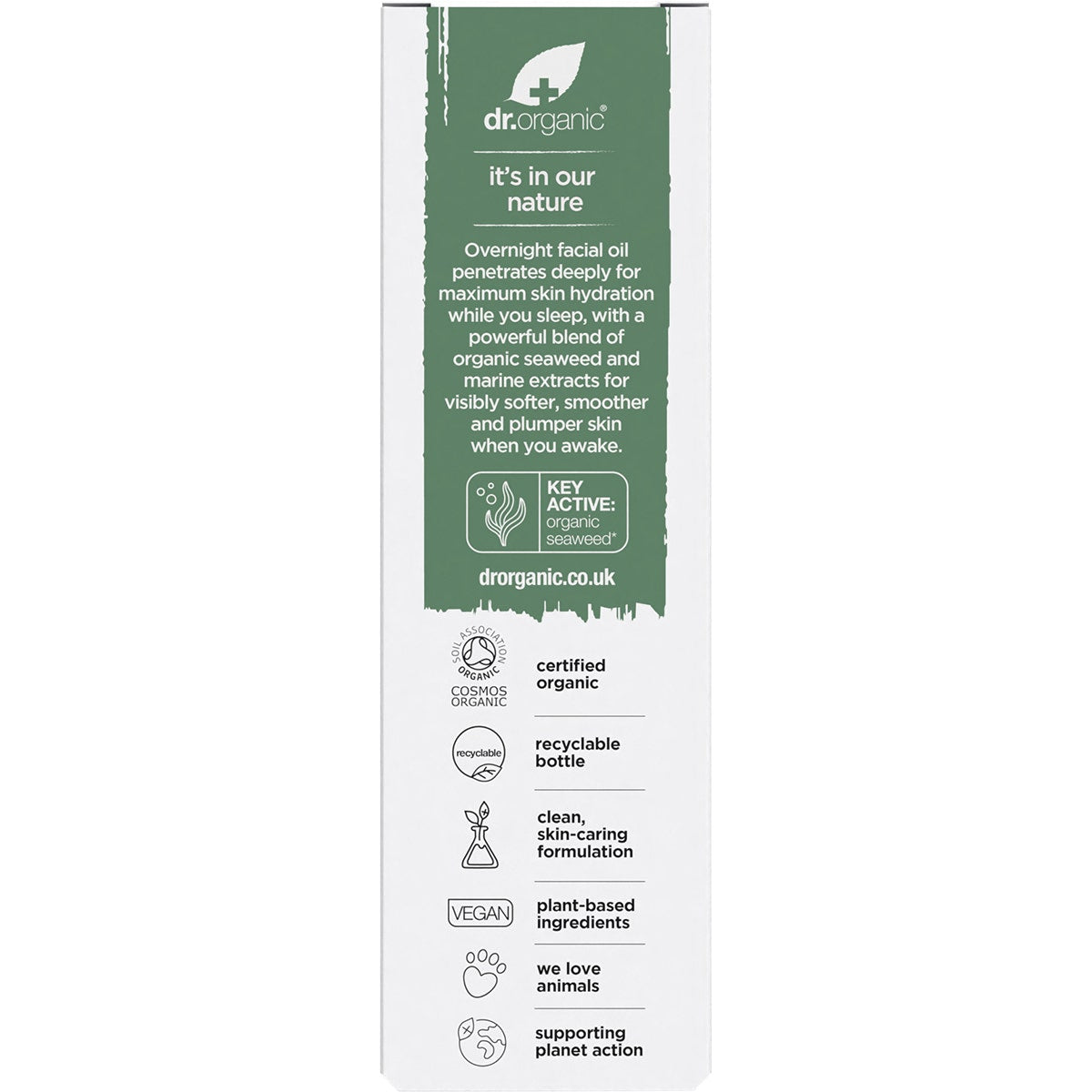 DR ORGANIC Overnight Recovery Oil Ageless with Seaweed 30ml