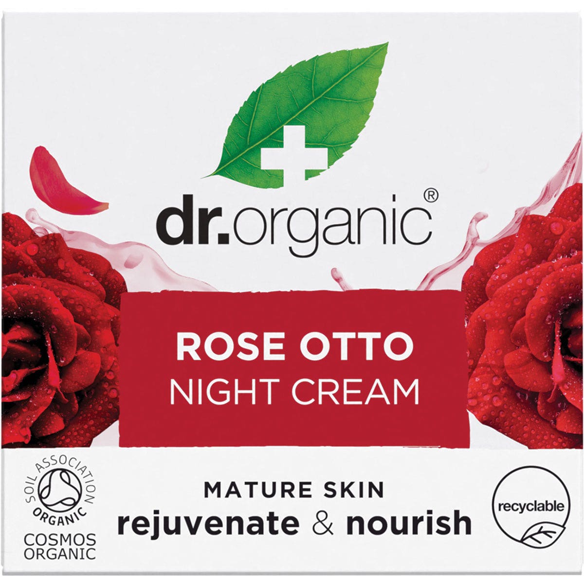 DR ORGANIC Night Cream Organic Rose Otto 50ml