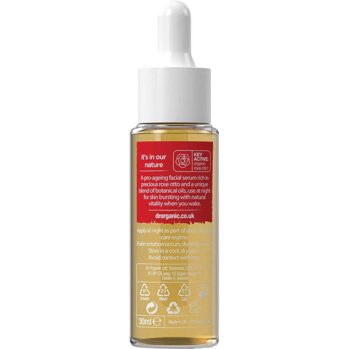 DR ORGANIC Facial Serum Organic Rose Otto 30ml