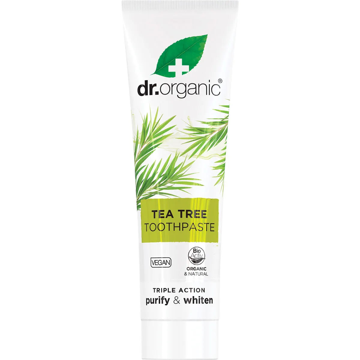 DR ORGANIC Toothpaste (Purifying) Organic Tea Tree 100ml