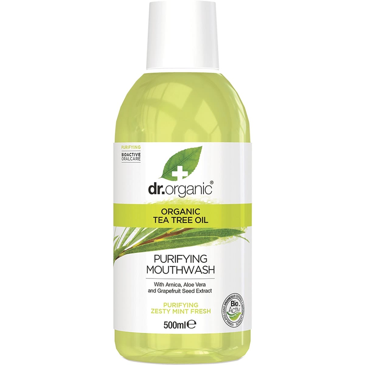 DR ORGANIC Mouthwash Organic Tea Tree 500ml