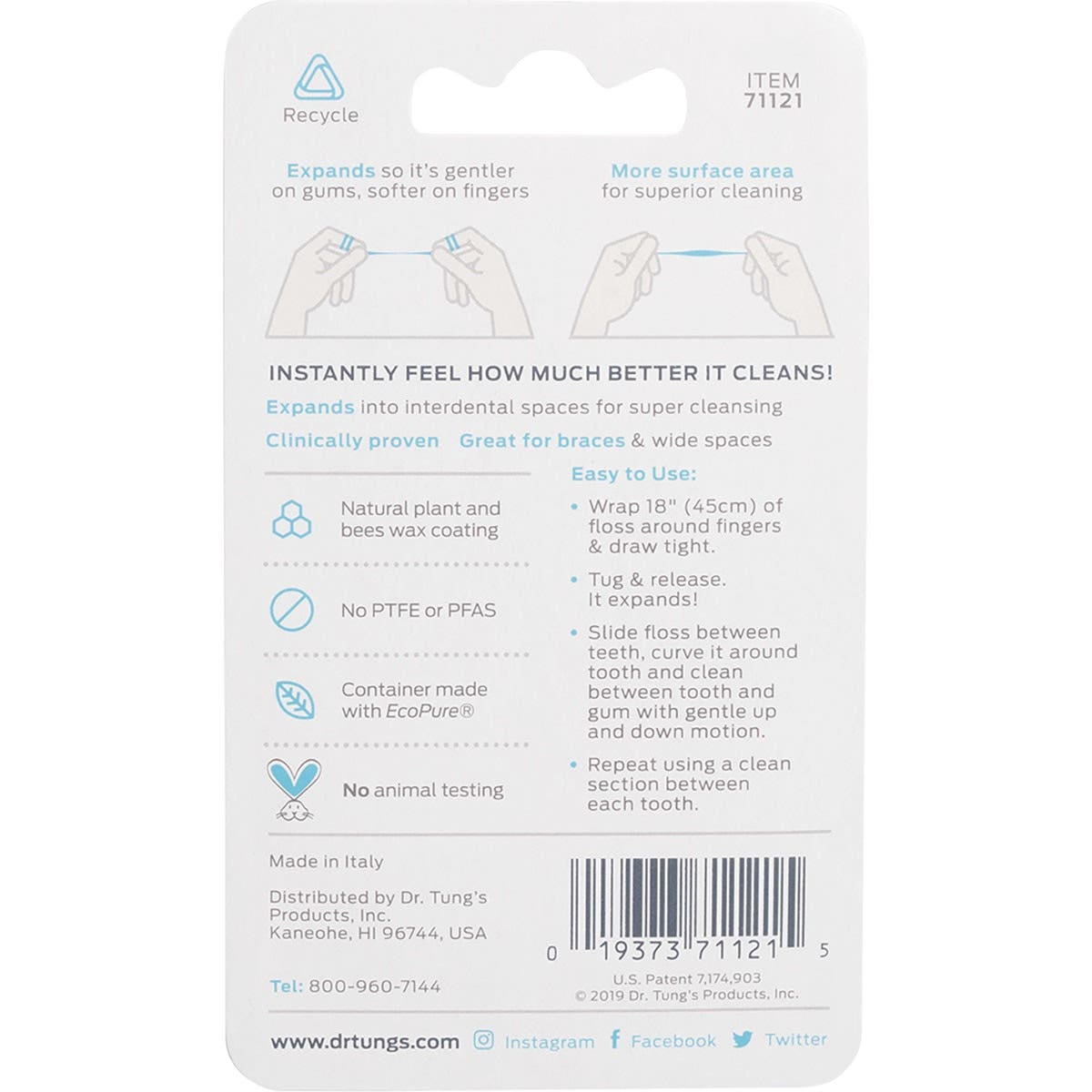 DR TUNG'S Smart Dental Floss (Colour May Vary) 27m