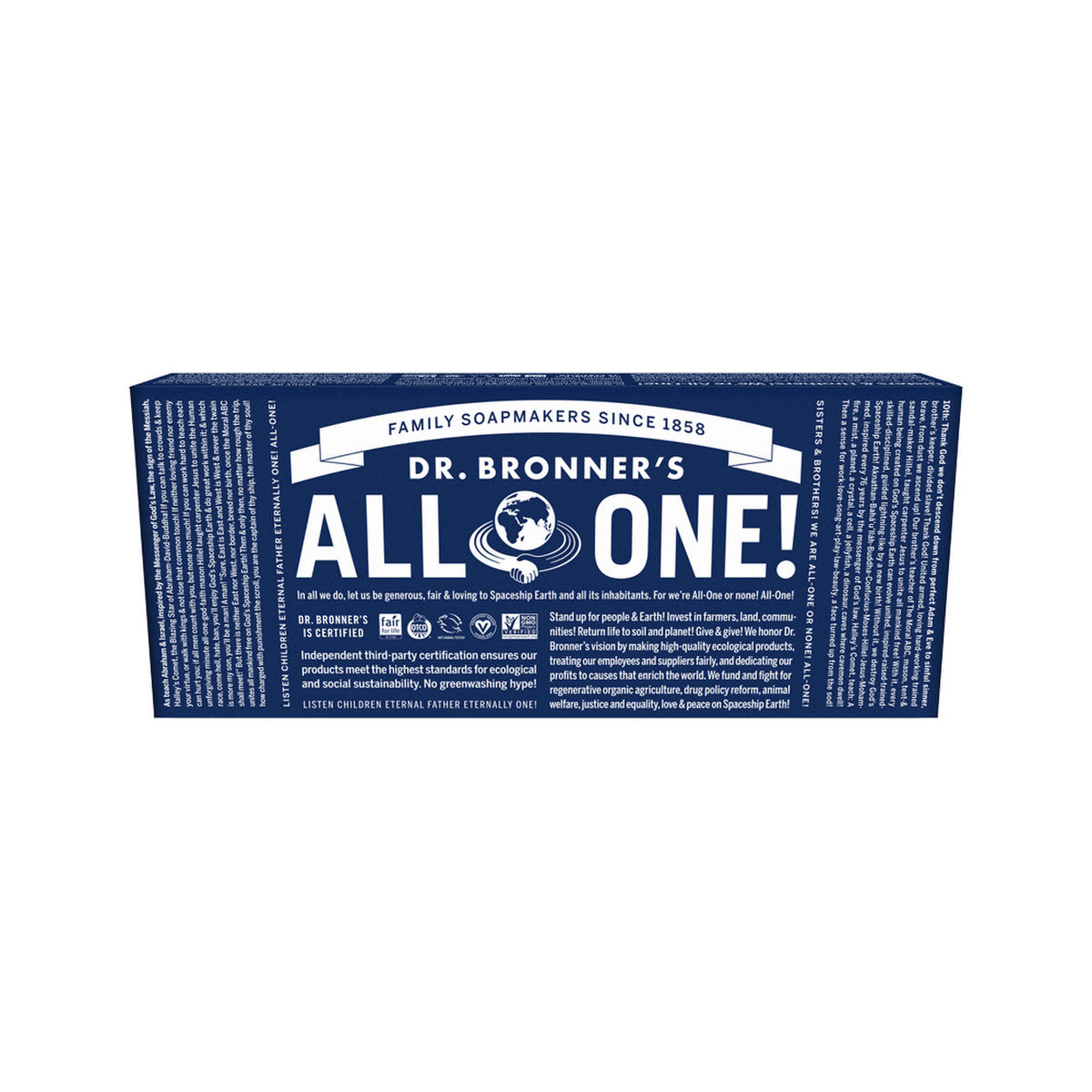 Dr. Bronner's Pure-Castile Soap Liquid (Hemp 18-in-1) Rainbow Sampler 59ml x 6 Pack