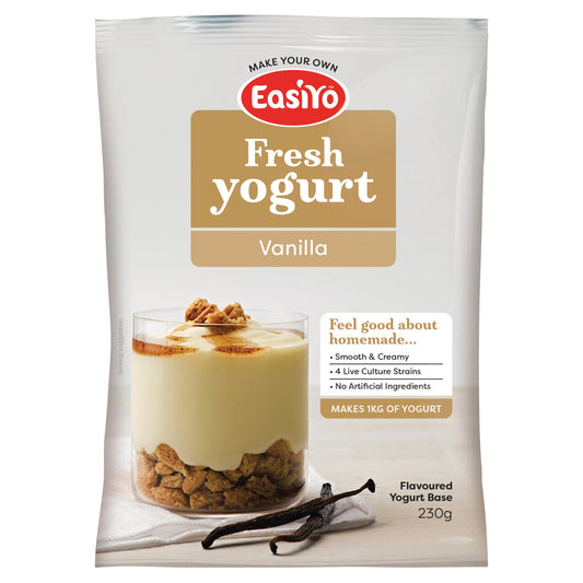 EasiYo Fresh Yogurt Vanilla 230g (Pack of 8)