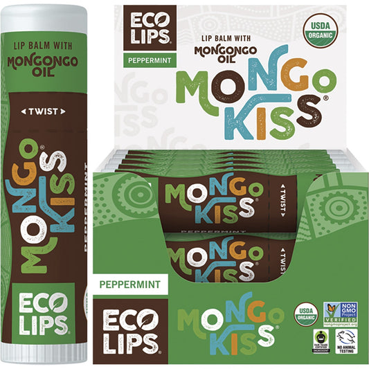 ECO LIPS Lip Balm  Mongo Kiss - Peppermint - 15x7g