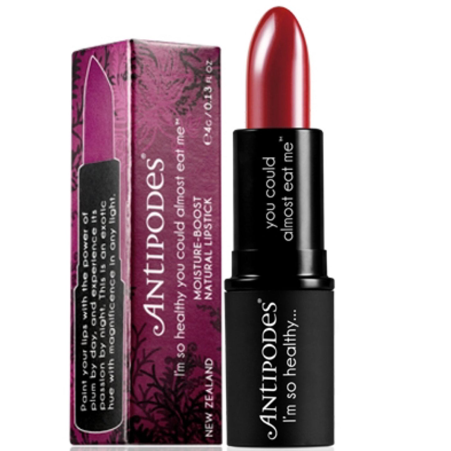 Antipodes Moisture-boost Natural Lipstick Oriental Bay Plum 4g