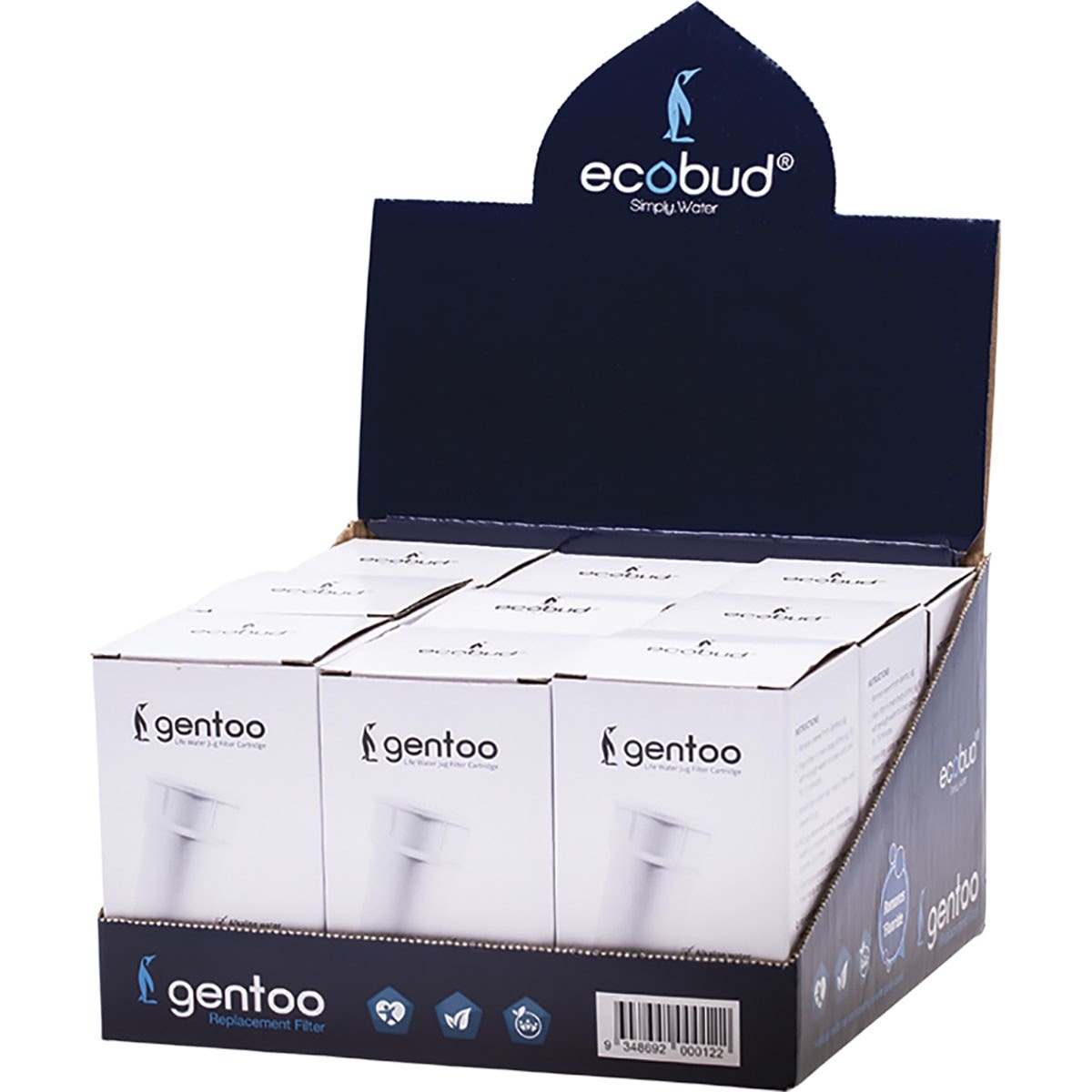 ECOBUD Replacement Filter For Ecobud Gentoo 9 - 9 Pack