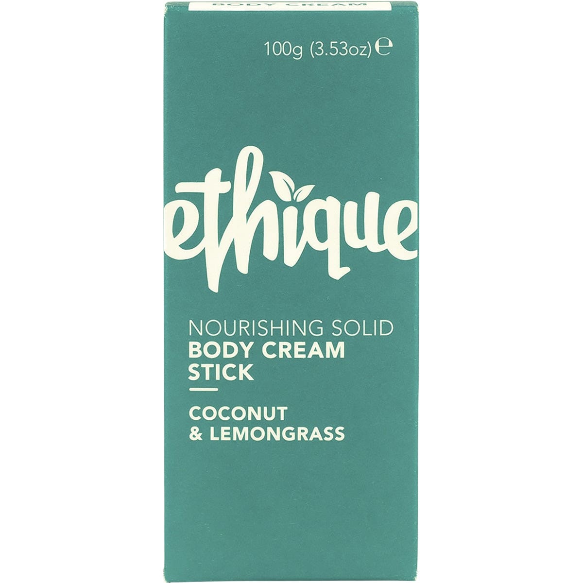 ETHIQUE Solid Body Cream Stick Coconut & Lemongrass 100g