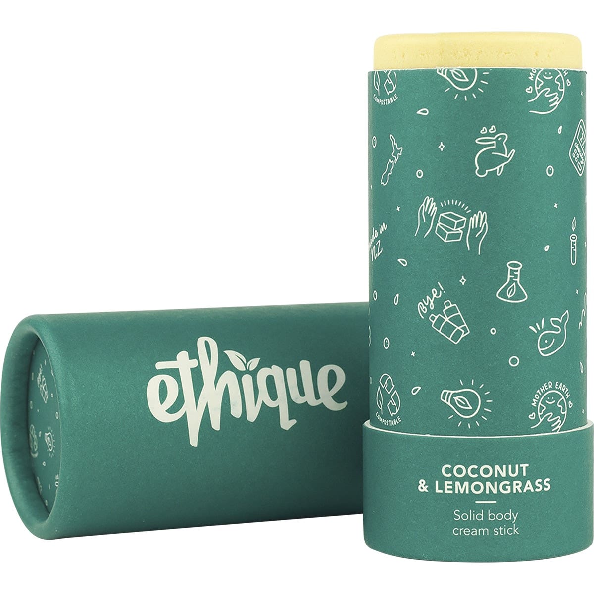 ETHIQUE Solid Body Cream Stick Coconut & Lemongrass 100g