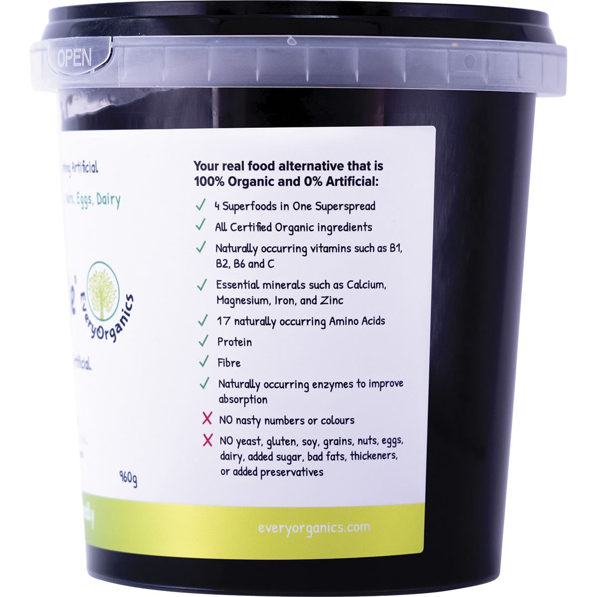 EVERYORGANICS EveryMite FODMAP Friendly 960g