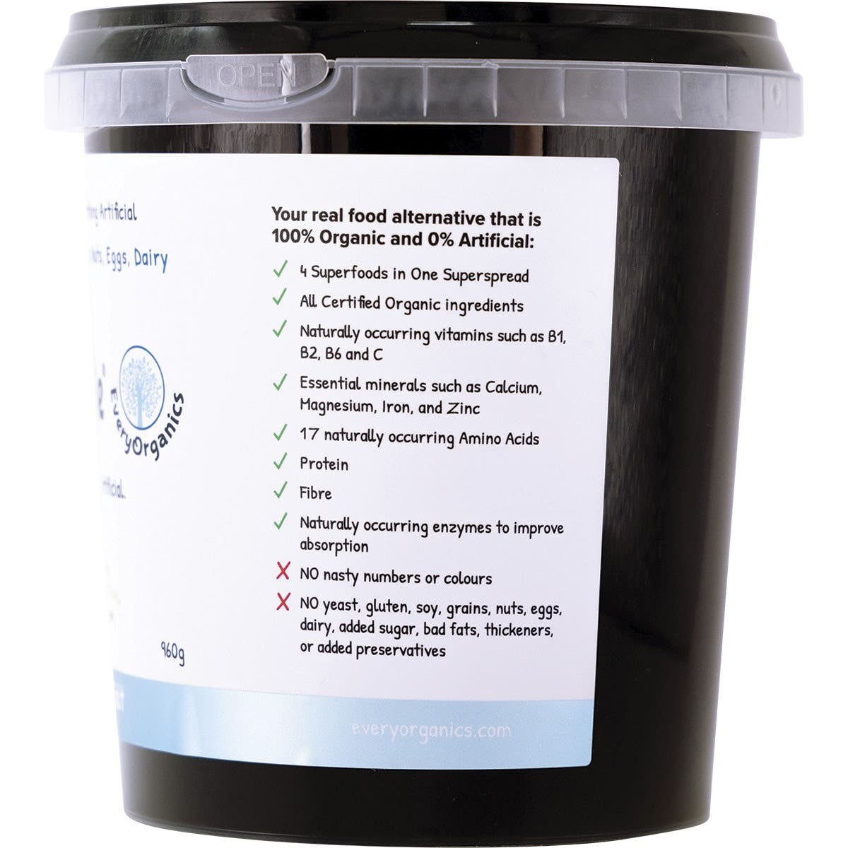 EVERYORGANICS EveryMite Low Aussie Salt 960g